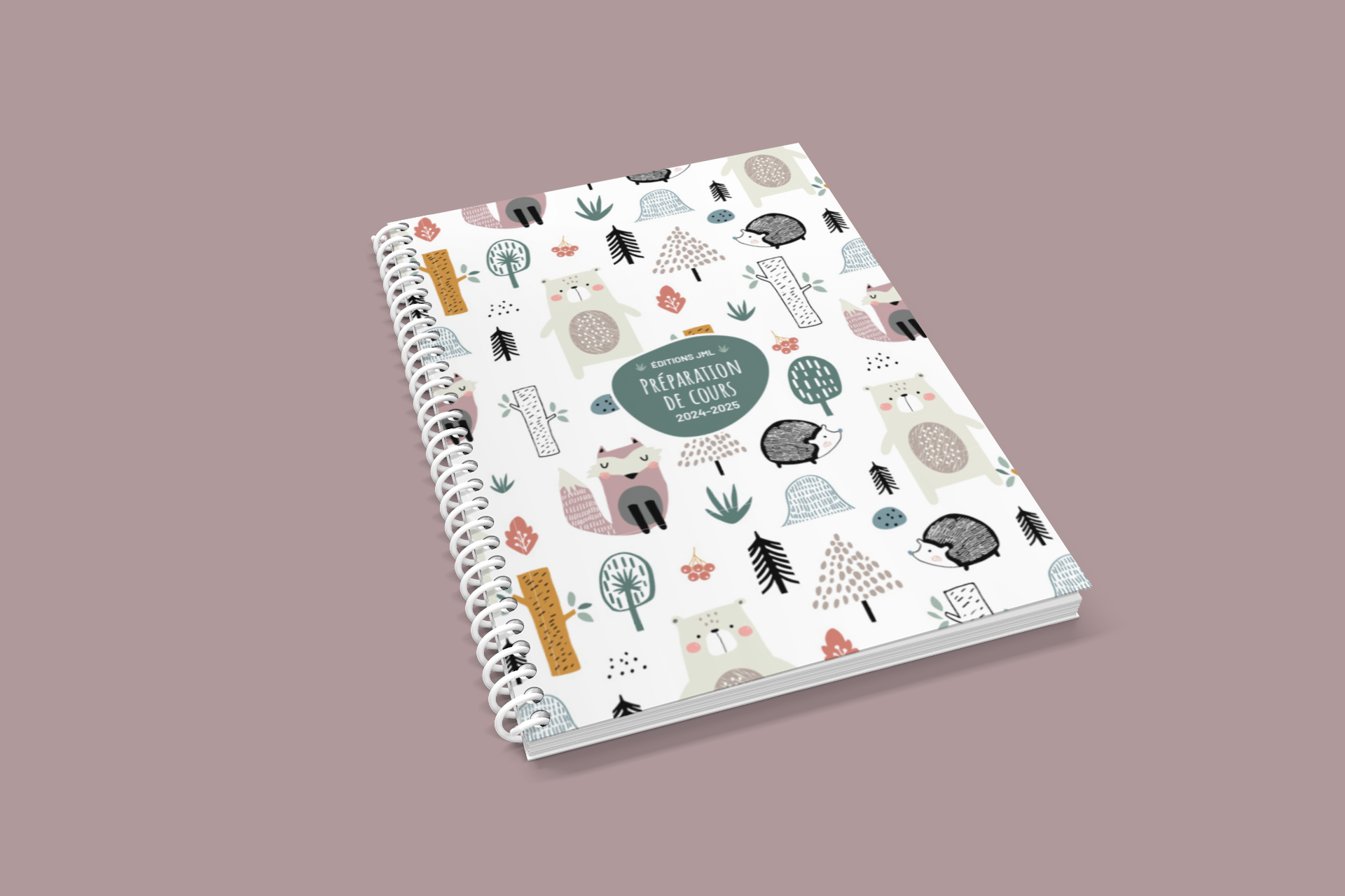 Planificateur pour enseignant 2026-2027, Semainier 10 périodes + relevé de notes 1 groupe/4 sections (S10C+RNP4/105) – Image 3