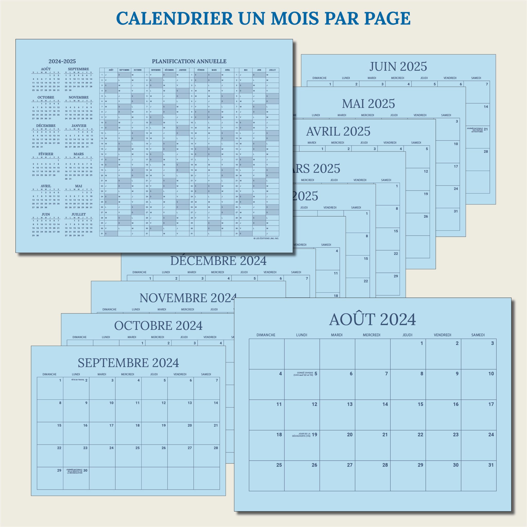 Calendrier Mural 2026 Grand Format Avec Autocollants - Planning Annuel Pour L'école, Le Bureau Ou La Maison