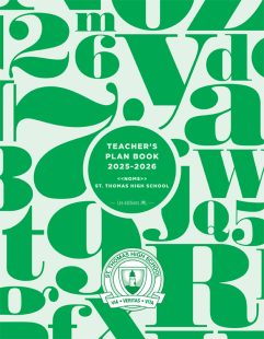 Daily Teacher Planner 2025-2026 with Record of Marks 8 groups, St. Thomas High School