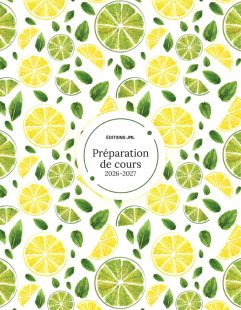 Planificateur pour enseignant 2026-2027, Semainier 5 périodes + relevé de notes 1 groupe/3 sections (S5C+RNP3/137)