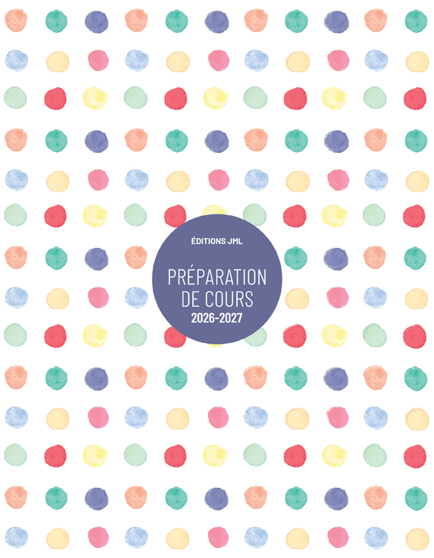 Planificateur pour enseignant 2026-2027, Semainier daté 7 périodes + relevé de notes 1 groupe/4 sections + 3 acétates + 10 feuilles lignées + 1 pochette (S7C+RNP4 DATÉ+3 acétates+10 fles lignées+1 pochette/138)