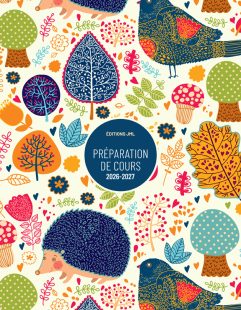 Planificateur pour enseignant 2026-2027, Semainier DUO daté 5 périodes avec 2 pages lignées par semaine (DUO-S5C-2P-DATÉ/155)