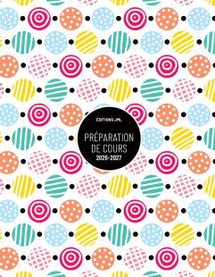 Planificateur pour enseignant 2026-2027, Semainier 6 périodes + relevé de notes 1 groupe/4 sections (S6C+RNP4/195)