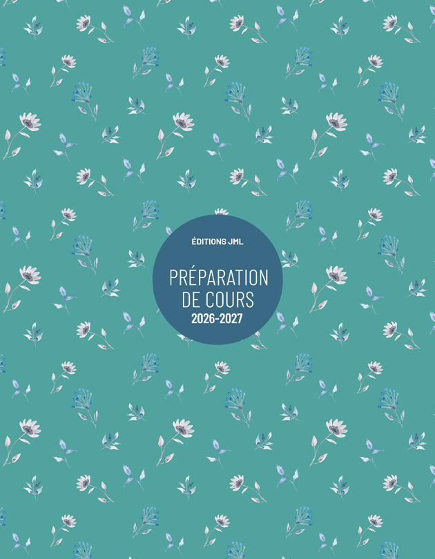 Planificateur pour enseignant 2026-2027, Semainier DUO 6 périodes avec 6 pages lignées par semaine (DUO-S6C/255)