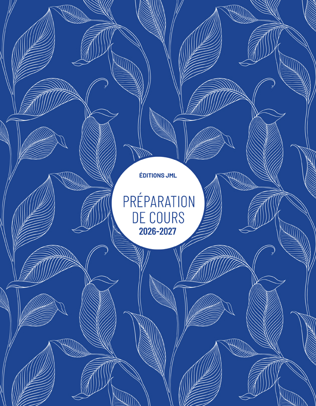 Planificateur pour enseignant 2026-2027, Semainier daté 4 périodes + relevé de notes 8 groupes + 3 acétates + 10 feuilles lignées + 1 pochette (S4C DATÉ+RNS8 +3 acétates+10 fles lignées+1 pochette/273)