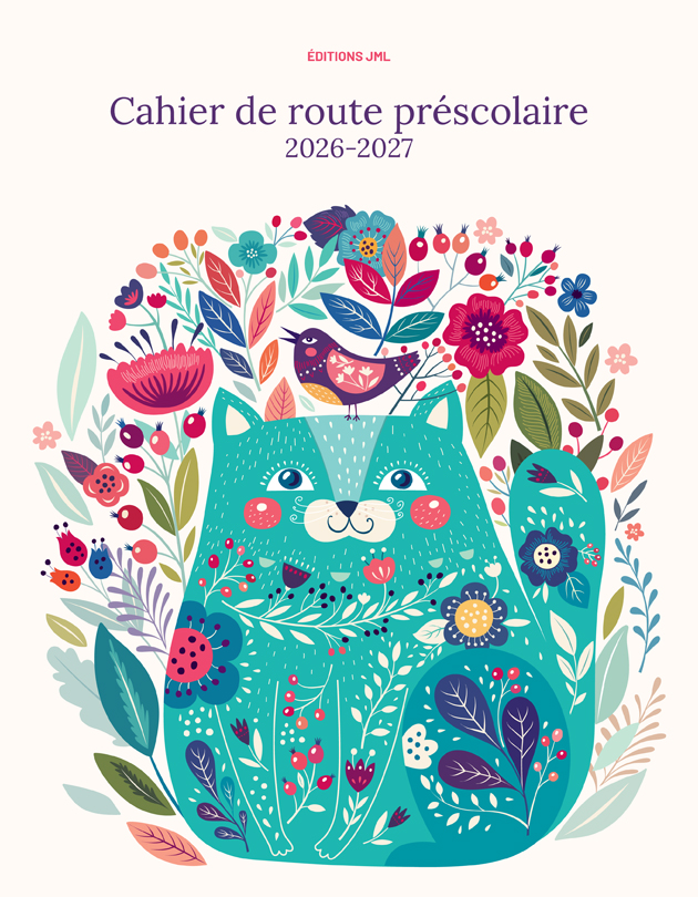 Planificateur pour enseignant 2026-2027, Cahier de route préscolaire + 5 acétates (CRP+5 acétates/144)