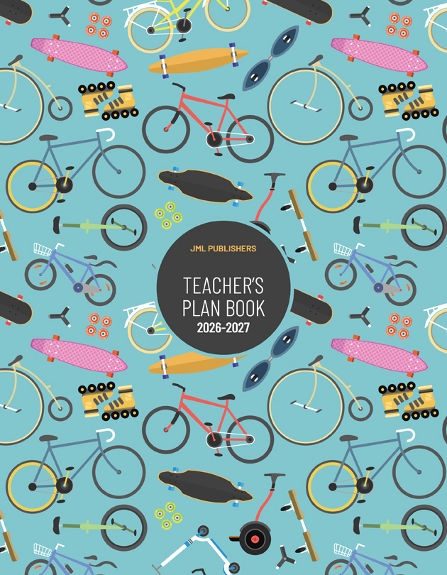Teacher planner 2026-2027, Daily plan book 7 periods dated + 2 acetates + 10 ruled sheets (#17 dated+2 acetates+10 ruled sheets/131)
