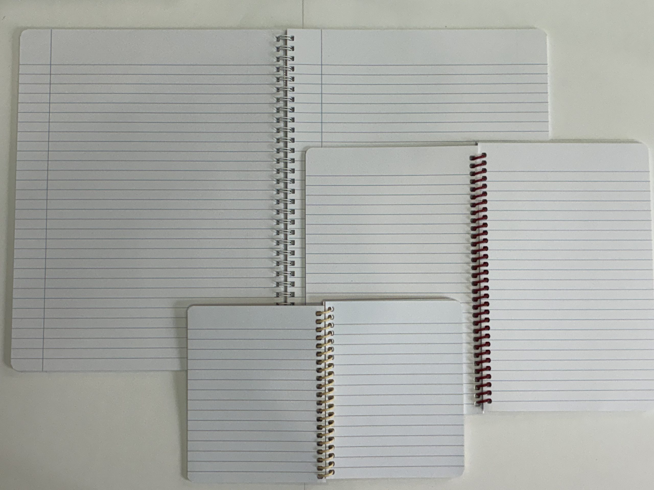 Ensemble de 3 cahiers de notes de multiples formats - 100 pages, Couvertures Cercles 2 (PK3-016-Notes-100p) – Image 2