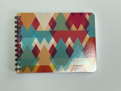 Cahier de notes 5,5 po. x 4,25 po. - 100 pages, Couverture Losanges Colorés (Notes-5,5x4,25-100p/092)