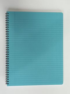 Cahier de notes 8,5 po. x 11 po. - 100 pages, Couverture Plastique Gaufré Bleu (Notes-8,5x11-100p/004)