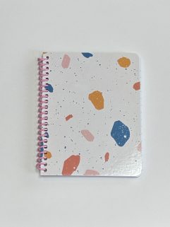 Cahier de notes 4,25 po. x 5,5 po. - 100 pages, Couverture Terrazo (Notes-4,25x5,5-100p/148)