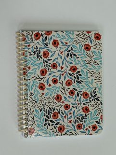 Cahier de notes 4,25 po. x 5,5 po. - 100 pages, Couverture Coquelicots (Notes-4,25x5,5-100p/167)