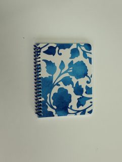 Cahier de notes 4,25 po. x 5,5 po. - 100 pages, Couverture Fleurs bleues (Notes-4,25x5,5-100p/187)