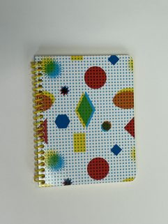Cahier de notes papier jaune uni 4,25 po. x 5,5 po. - 100 pages, Couverture Pop Art (Notes-4,25x5,5-100p/196)